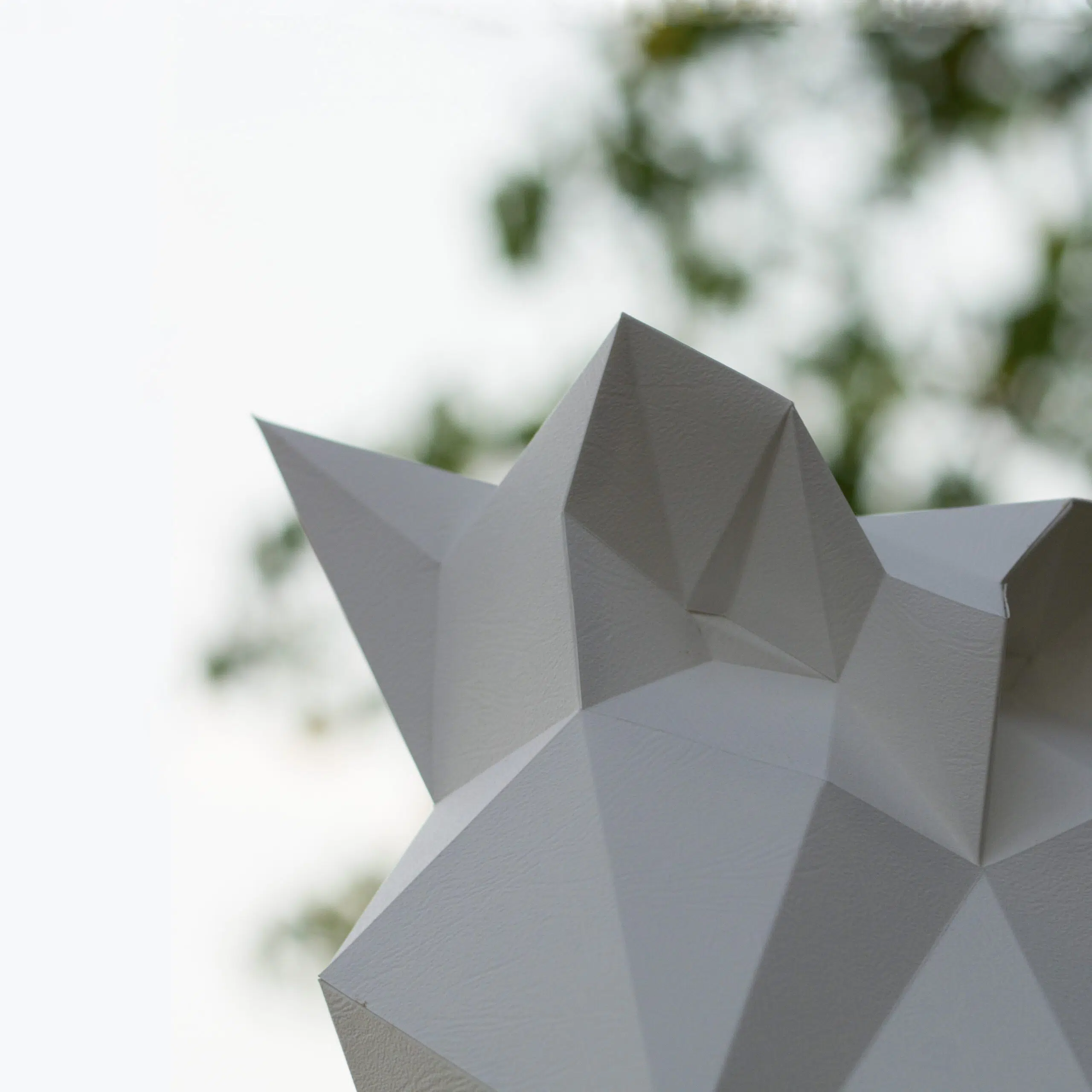 Uil in papercraft 3D met hoed - decoratieve sculptuur, weergave 7