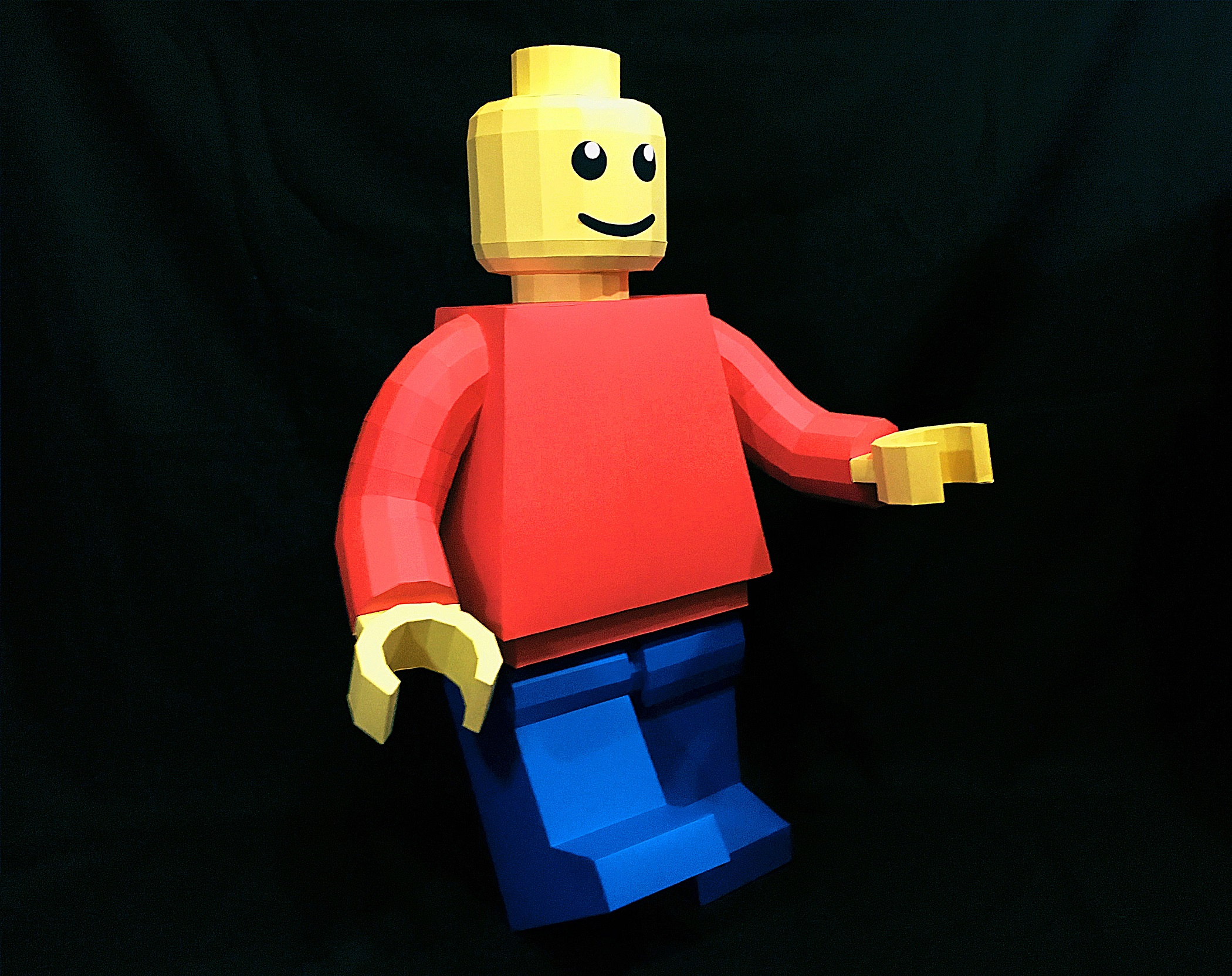 Papercraft di Legoman in origami 3D Papercraft di Legoman in origami 3D