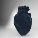 Papercraft eines Eisherzens in Origami 3D