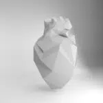 Origami 3D hart van ijs, weergave 4