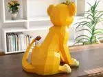 Papercraft di Simba de Il Re Leone in origami 3D