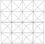 Papercraft di installazione piramide in origami