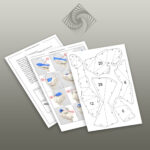 Papercraft di leone in origami 3D