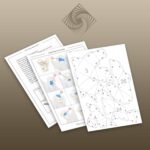 Papercraft angel in 3D origami