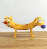 3D Origami Dog and Cat Papercraft, view 2