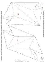 Chiffre 0 en papercraft 3D - patron PDF à imprimer pour déco d’anniversaire et projets créatifs
