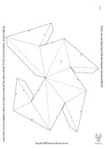 Chiffre 3 en papercraft 3D – modèle PDF à imprimer pour déco d’anniversaire ou événement festif