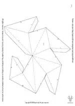 Chiffre 3 en papercraft 3D - modèle PDF à imprimer pour déco d’anniversaire ou événement festif