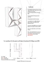 Chiffre 4 en papercraft 3D – modèle PDF pour anniversaire, déco DIY et événements festifs