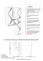 Chiffre 4 en papercraft 3D - modèle PDF pour anniversaire, déco DIY et événements festifs