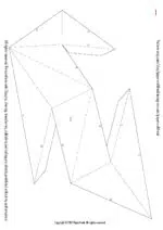 Chiffre 4 en papercraft 3D - modèle PDF pour anniversaire, déco DIY et événements festifs
