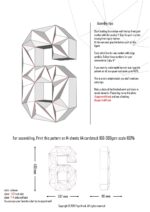 Chiffre 6 en papercraft 3D – modèle PDF à imprimer pour anniversaire et décoration