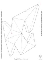 Chiffre 6 en papercraft 3D – modèle PDF à imprimer pour anniversaire et décoration