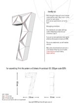Chiffre 7 en papercraft 3D – modèle PDF à imprimer pour anniversaire et décoration