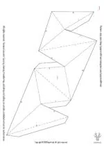 Chiffre 7 en papercraft 3D - modèle PDF à imprimer pour anniversaire et décoration