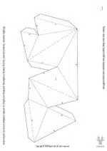 Papercraft chiffre 8 corail en origami 3D