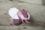 Papercraft elephant head in 3D origami
