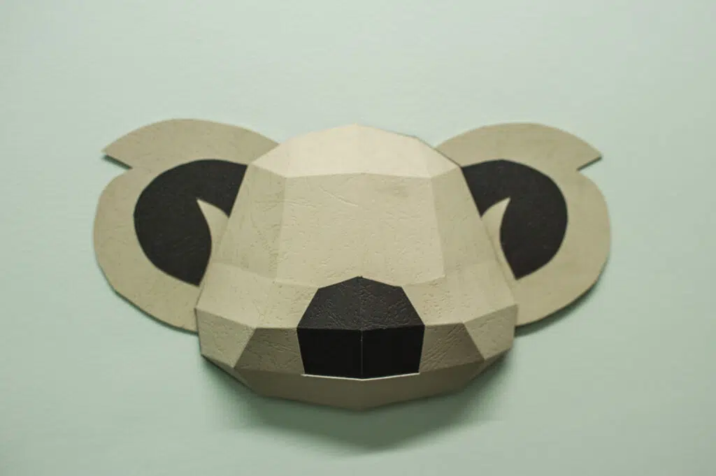 Petit koala en papercraft 3D - modèle PDF à imprimer pour enfants