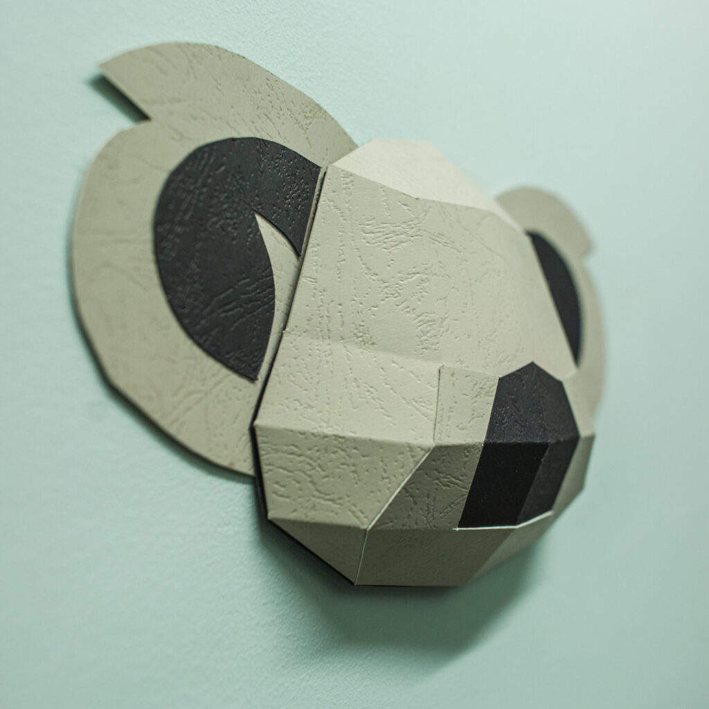 Papercraft koala à assembler en origami 3D