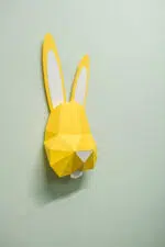 Bébé lapin en papercraft 3D - modèle PDF à imprimer pour enfants