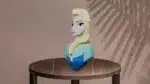 Elsa van Frozen in papercraft 3D, weergave 4
