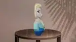 Elsa van Frozen in papercraft 3D, weergave 3
