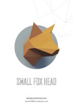 Papercraft de cabeza de zorro en origami 3D