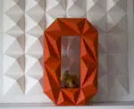 Chiffre 0 en papercraft 3D - patron PDF à imprimer pour déco d’anniversaire et projets créatifs