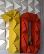 Chiffre 0 en papercraft 3D - patron PDF à imprimer pour déco d’anniversaire et projets créatifs