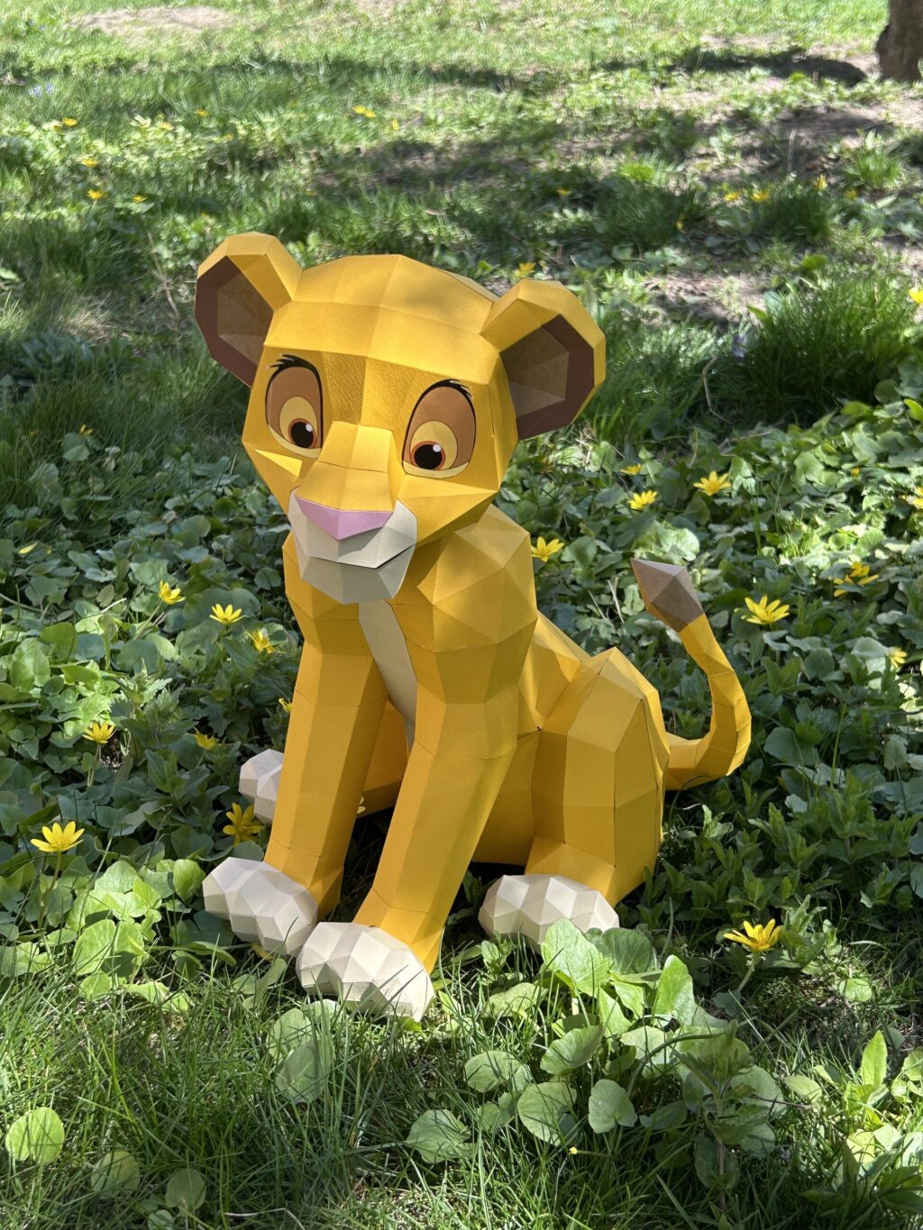 Simba The Lion King 3D Origami Papercraft