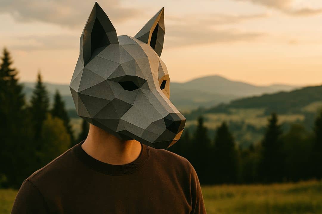 masque en papercraft 3D papier