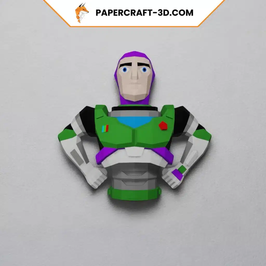 Papercraft de Buzz Lightyear en origami 3D Papercraft de Buzz Lightyear en origami 3D