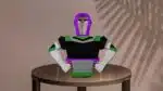 Buzz Lightyear 3D-papercraft borstbeeld, weergave 3
