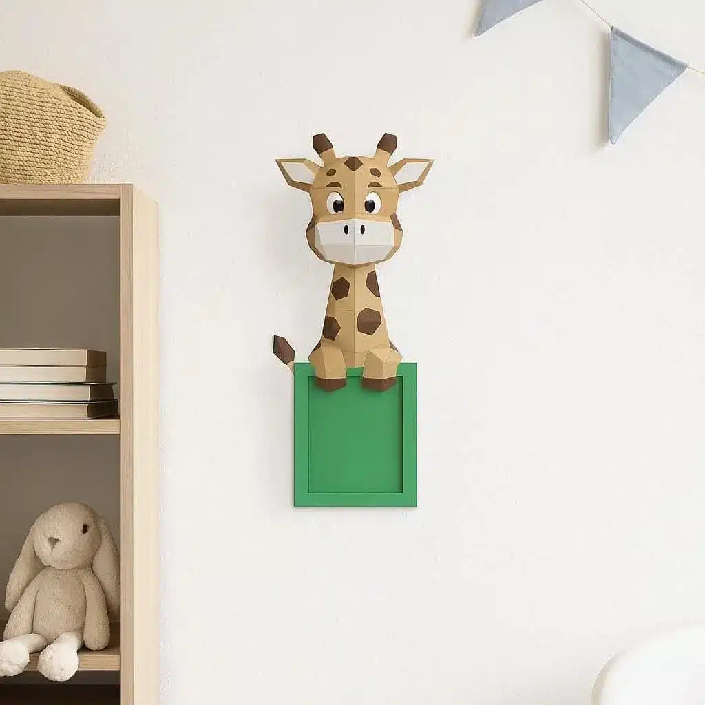 Fotorahmen Giraffe aus 3D-Papercraft