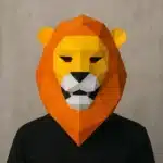 Papercraft maschera di leone in 3D