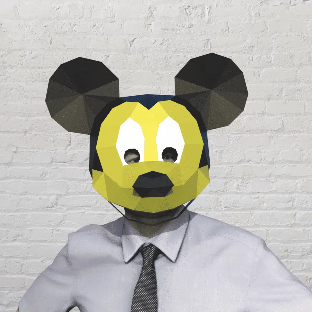 Mickey Mouse Papercraft 3D Mask