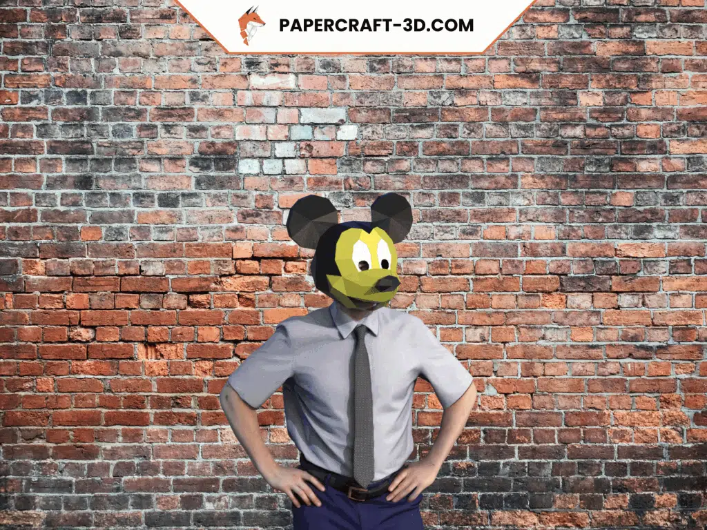 Papercraft máscara de Mickey Mouse en 3D