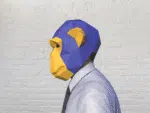 Aapmasker in 3D-papercraft, weergave 5