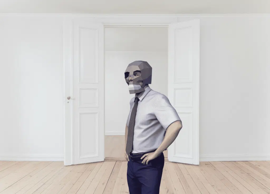 3D Papercraft Skeleton Mask