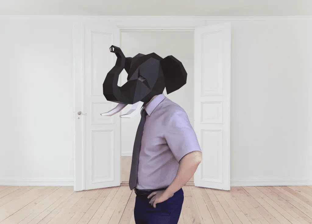 Elefantenmaske aus 3D-Papercraft