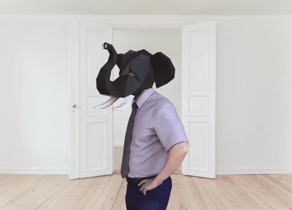 Masque d'éléphant en papercraft 3D