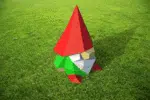 Klein kabouterpapercraft 3D, weergave 6