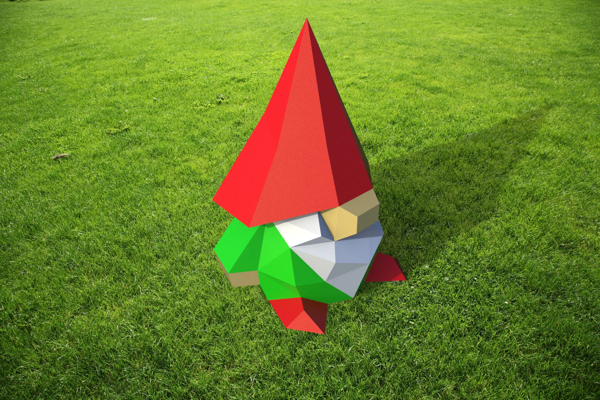 Klein kabouterpapercraft 3D, weergave 6