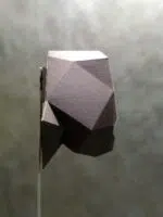 Mini-trofee gorillakop in papercraft 3D voor kinderen, weergave 5