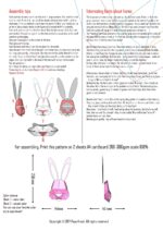 Bébé lapin en papercraft 3D – modèle PDF à imprimer pour enfants