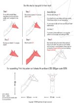 Petit trophée tête de girafe en papercraft 3D pour enfants