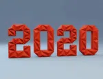 Chiffre 0 en papercraft 3D - patron PDF à imprimer pour déco d’anniversaire et projets créatifs