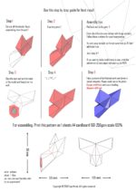 Petit trophée queue de baleine en papercraft 3D pour enfants