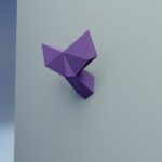 Petit trophée queue de baleine en papercraft 3D pour enfants