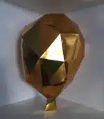 Papercraft 3D ballons à créer – 4 ballons + bonus mural | Modèle PDF Pepakura à assembler soi-même